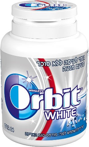 מסטיק אורביט וויט בטעם מנטה ללא סוכר