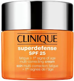 SUPERDEFENSE קרם לחות עם מקדם הגנה SPF25 למראה עור קורן וחסר עייפות מתאים לעור מעורב עד שמן