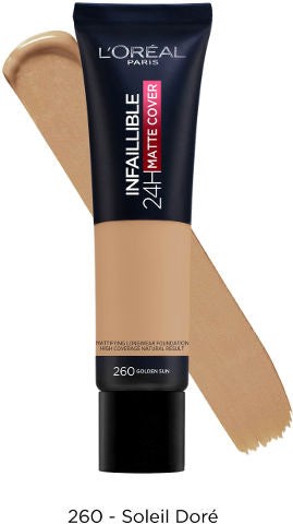 INFALLIBLE MATTE COVER מייק אפ 260