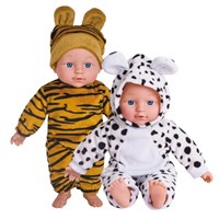בובה עם תחפושת חיות ובקבוק - Soft Animal Doll With Bottle YOUR-PHARM