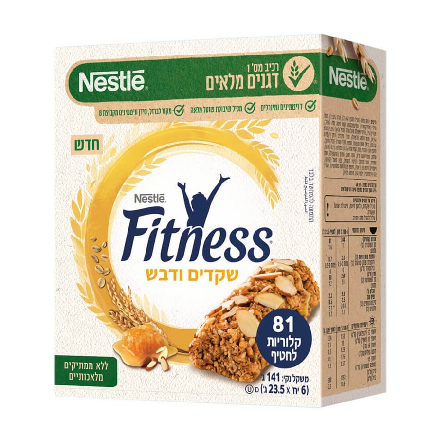 חטיף דגנים FITNESS שקדים ודבש