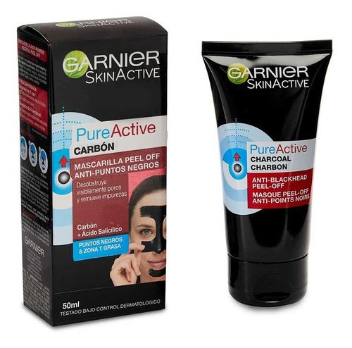 גרנייה פיור אקטיב פיל אוף פחם GARNIER PURE ACTIVE CHARCOAL - מסכת פחם פיור אקטיב לטיהור העור