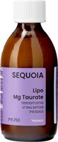 SEQUOIA סירופ ליפו מגנזיום טאורט בטעם וניל 250 מ"ל YOUR-PHARM