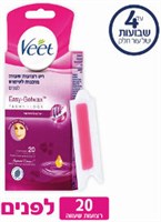 רצועות שעווה מוכנות לשימוש להסרת שיער פנים YOUR-PHARM