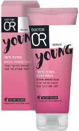 YOUNG מסיכת חימר מנקה וסופחת שומנים לעור מעורב עד שמן