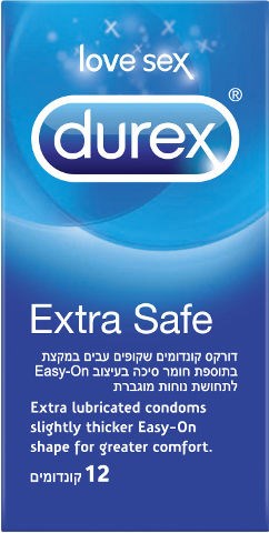 דורקס אקסטרא סייף שקופים ועבים במקצת בתוספת חומר סיכה